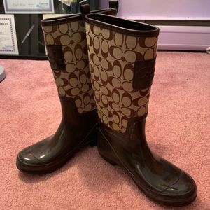 Coach rain boots